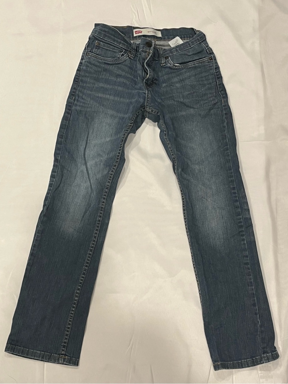 Levi's Men's Slim Jeans in Faded Blue Wash
